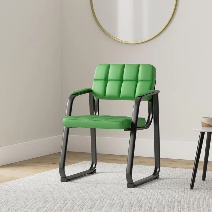CLP Besucherstuhl Canada B Kunstleder mit Armlehne,grün – Bild 2