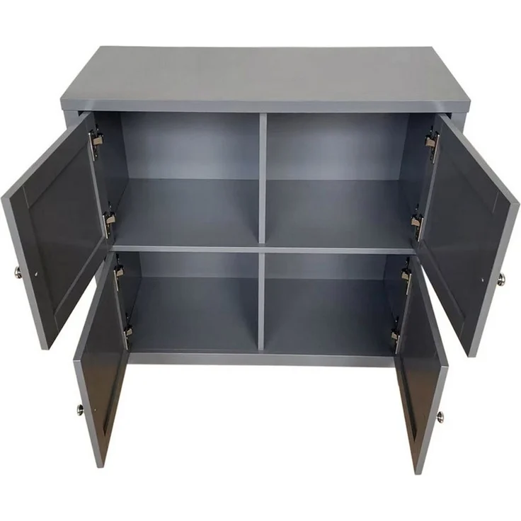 HTI-Living Kommode Kommode Hayet Grau (Stück, 1 St, 1 Kommode), Sideboard 4 Fächer – Bild 2