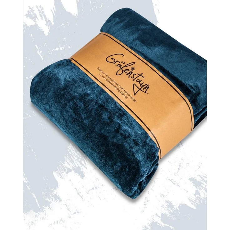 Wohndecke Cashmere-Feeling Kuscheldecke super weich & flauschig – Fleecedecke, Gräfenstayn, dicke & warme Sofadecke, Wohndecke & Tagesdecke - Überwurf Sofa, Couch – Bild 2