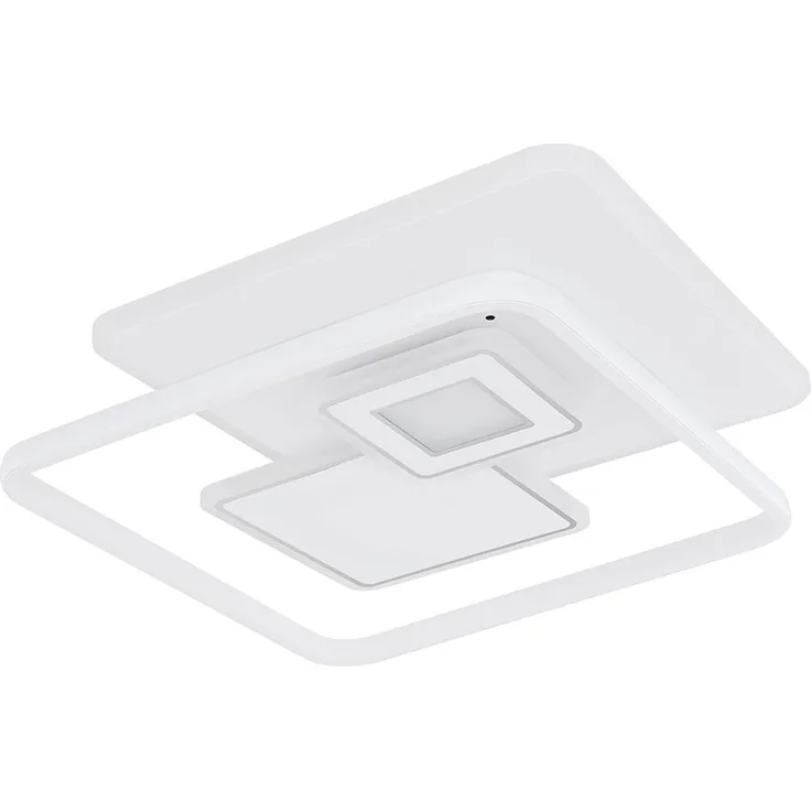 Deckenleuchte, dimmbar, Fernbedienung, LED, weiß, L 50 cm