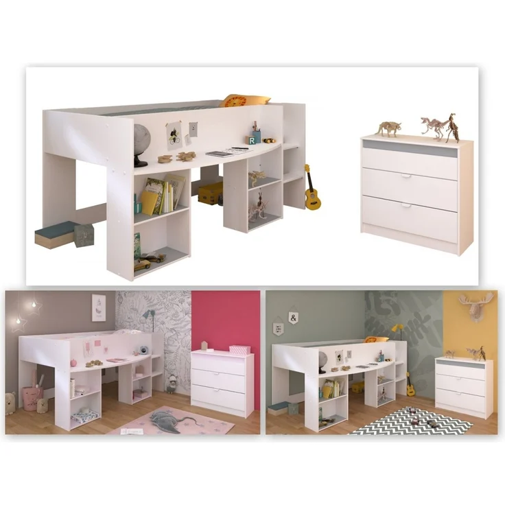 Parisot Kinderzimmer und Jugendzimmer Pirouette in weiß Set 2-tlg. – Bild 5