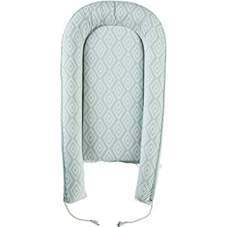 Bio Babynest Nestchen 100% Bio-Baumwolle (kbA), Kapok und Naturkautschuk, Maße 105x55 cm, Mint – Bild 2