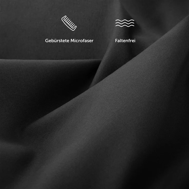 Blumtal® Mikrofaser Spannbettlaken 200x220 cm - Oekotex zertifiziertes Bettlaken 200x220 cm - Spannbetttuch 200x220 cm - Leintuch 200x220 cm - Bettlaken 200x220 - Bettbezug - Bettlaken Anthrazit – Bild 4