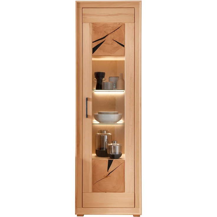 Wohnzimmer-Set >WZ-0315< (BxHxT: 316,6x201x46 cm) in natur geölt aus Kernbuche – Bild 2