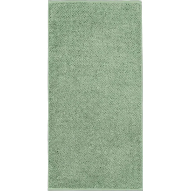CAWÖ Handtuch, 3er Pack - Pure, Walkfrottier, Struktur-Design, Baumwolle, einfarbig Grün 50x100cm – Bild 2