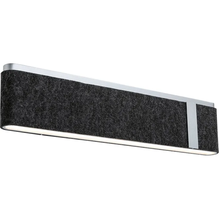 Paulmann 79987 LED Wandleuchte Jagun 3-Step-Dim 2700K 1250lm Filz anthrazit