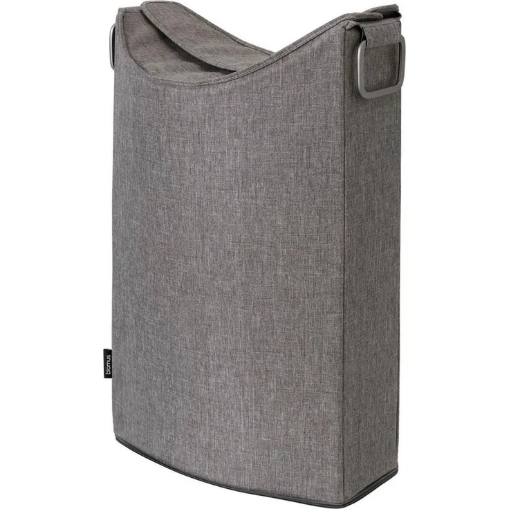 Blomus Wäschesammler Frisco Lounge, Wäschebox, Wäschebehälter, Kunstfaser, Aluminium matt pulverbeschichtet, Warm Gray, 65 L, 69256