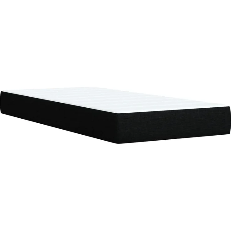 vidaXL Boxspringbett mit Matratze Schwarz 90x190 cm Stoff 3293451 – Bild 11