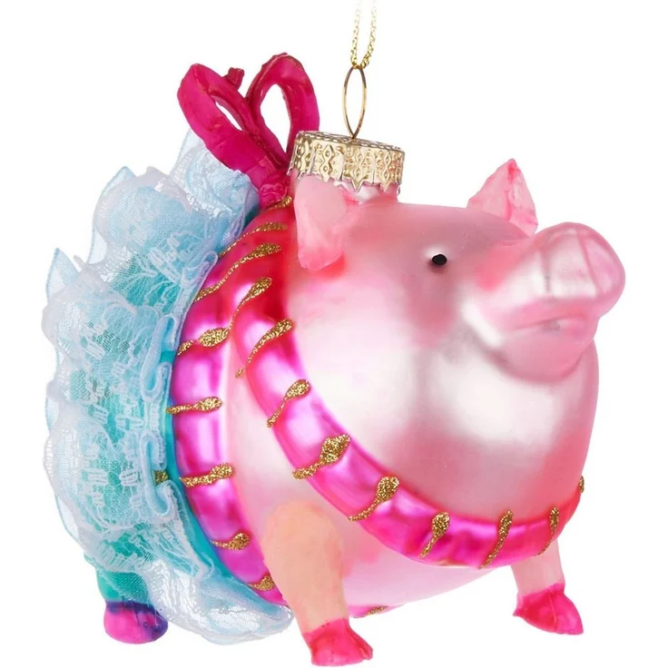 BRUBAKER Weihnachtsbaumkugel Lustige Weihnachtskugel aus Glas - Handbemalt & Mundgeblasen (1 St), Christbaumschmuck Figur - Deko Anhänger Baumkugel - Christbaumkugel – Bild 2