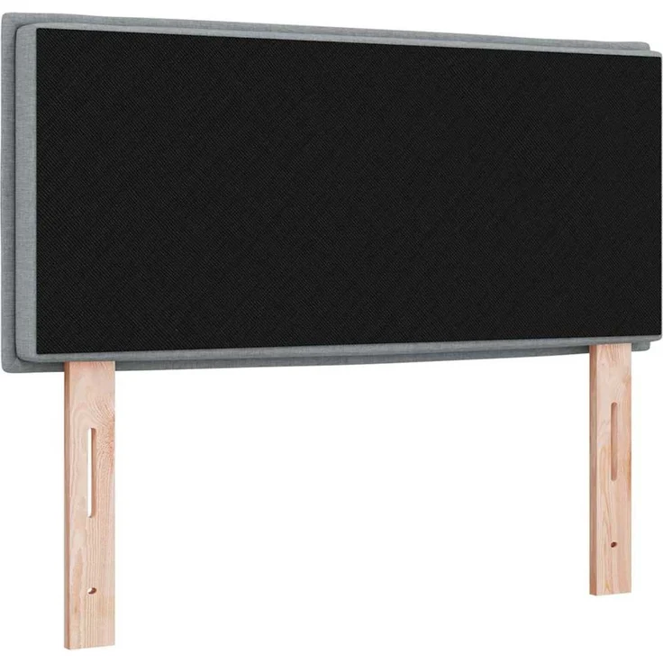 Kopfteil, Bettkopfteil, Minimalistisch Hellgrau 80 cm Stoff – Bild 3