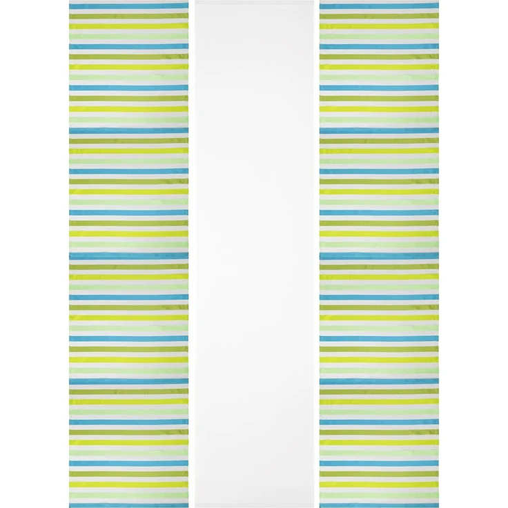 Bestlivings Flächenvorhang Elena 3er Pack "gestreift" 60 x 260 cm (B x H) in Petrol Grün, Schiebevorhang mit Streifen – Bild 4