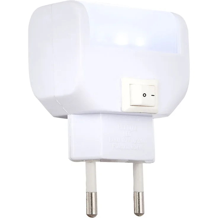 Nachtlicht Steckdosenlampe LED Orientierungslicht Wandlampe Schalter 31908