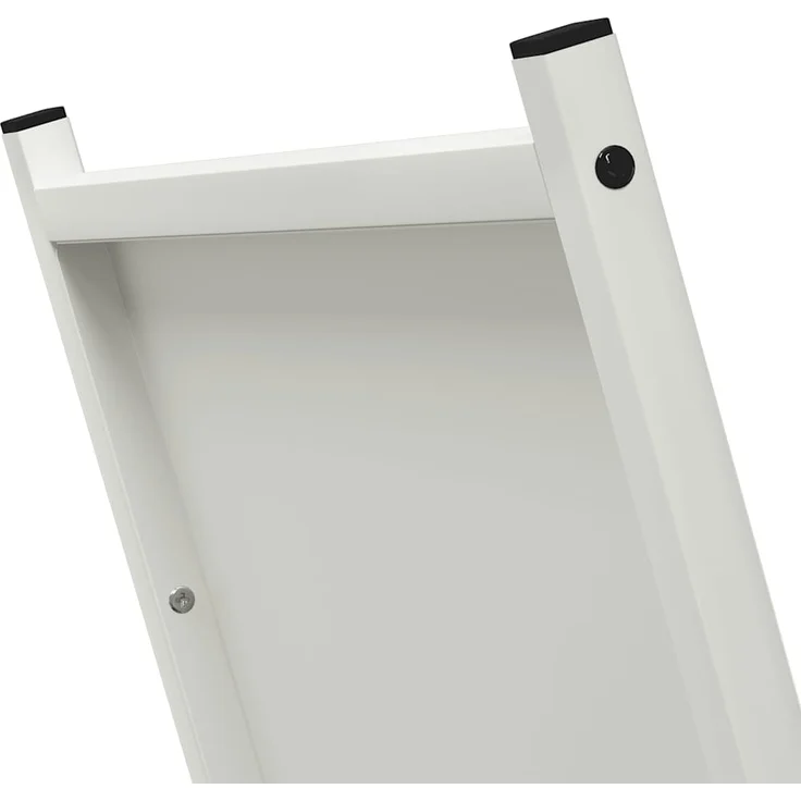 vidaXL Brennholzregal Weiß 69,5x35x81 cm Kaltgewalzter Stahl 864178 – Bild 6