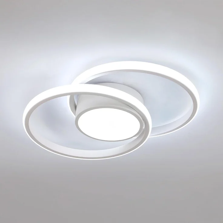 Comely LED Deckenlampe, 42W 4800LM LED Deckenleuchte Modern Runden Lampe für Schlafzimmer Badezimmer Küche Balkon, Dia 40cm, 6500K kaltes weißes Licht, Blanco