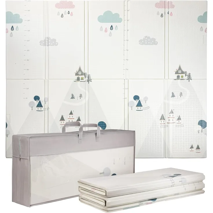 ONVAYA® Spielmatte für Babys & Kinder | Krabbelmatte faltbar | Bodenmatte für Kinderzimmer & Outdoor | Babymatte aus Schaumstoff | 180x200 cm | Spielteppich abwaschbar | rutschfest | schadstofffrei