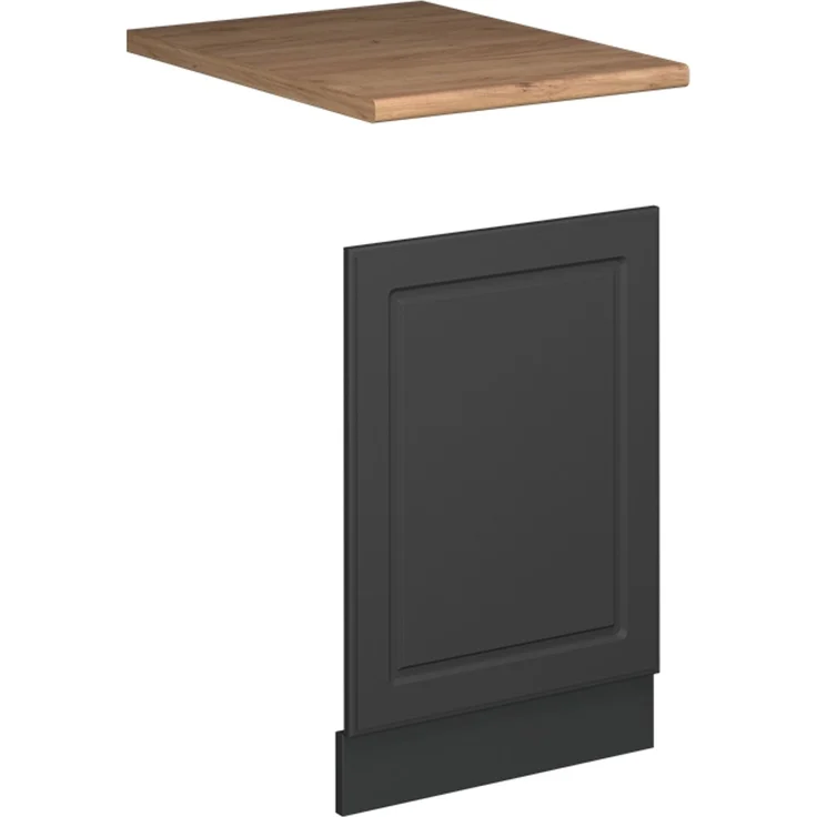 Frontblende Fame-Line Anthrazit-Gold Landhaus/Anthrazit 45 cm, AP Eiche Vicco – Bild 1