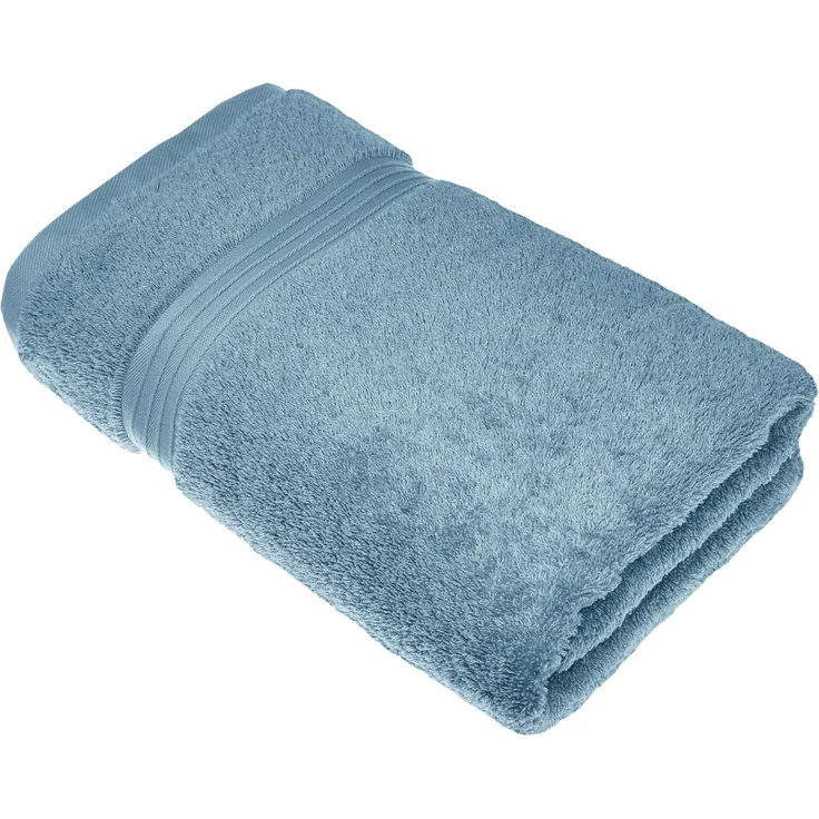 Lashuma Duschtuch Linz, Frottee (1-St), Baumwoll Badetuch blau 70x140 cm – Bild 1