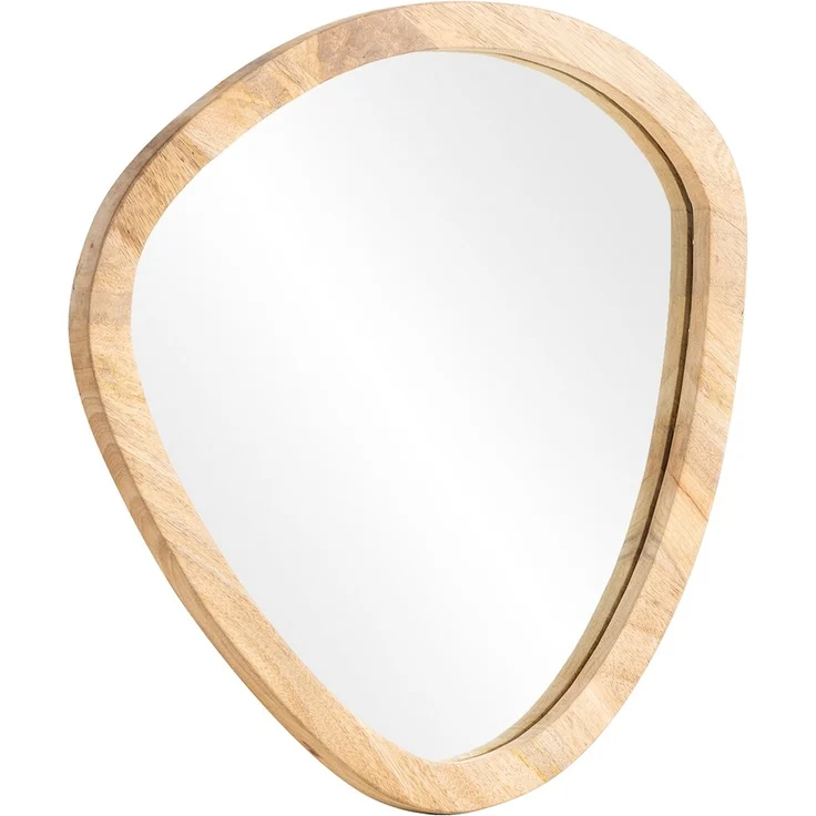 Massivholz Spiegel Barani: Einzigartiges ovales Design
