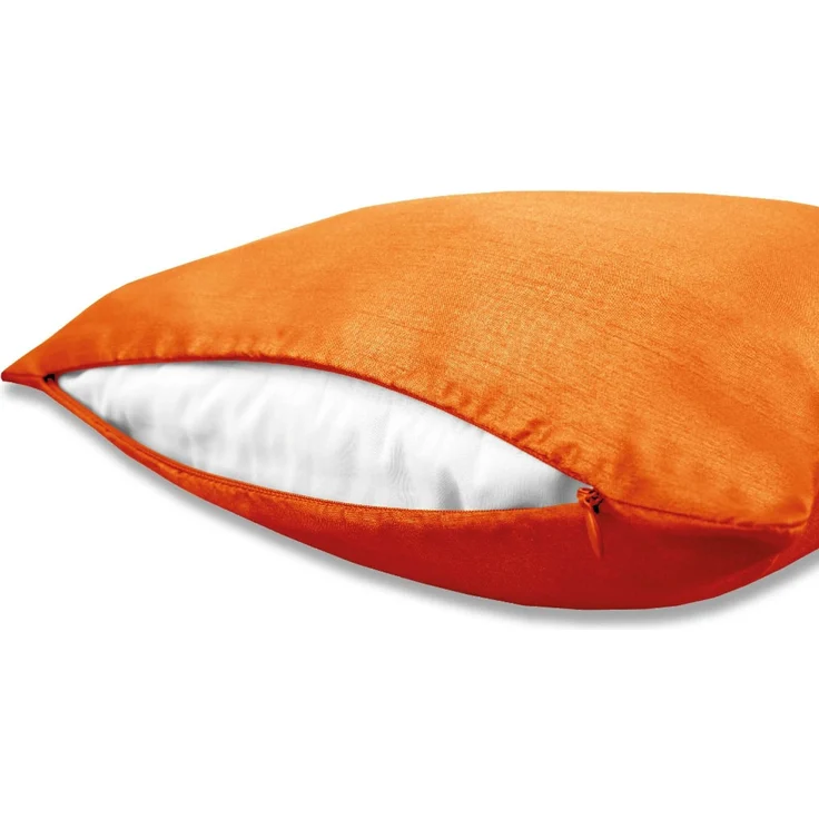 Kissenhüllen Alessia in Unifarben mit und ohne Kissenfüllung, gemütlich und anschmiegsam in vielen verschiedenen Farben erhältlich (orange - möhre/40x40 cm/ohne Füllung) – Bild 2
