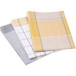 Gözze Geschirrtuch Geschirrtücher 3er KITCHEN, Gelb, B 50 cm, L 70 cm