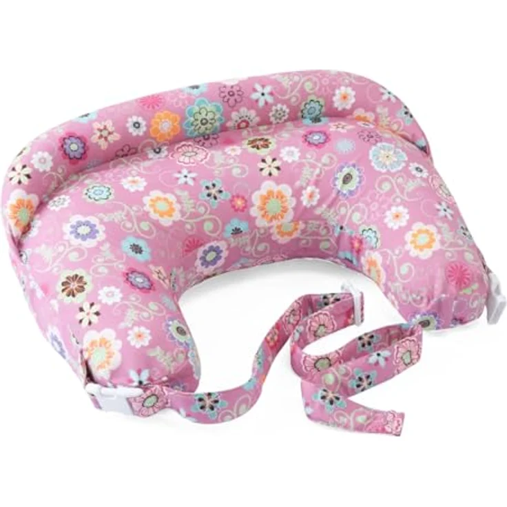 Boppy Deluxe Stillkissen, Brust und Flasche Fütterung Unterstützung, ergonomische Form mit Mutter und Baby zu unterstützen, volle Polsterung, abnehmbar und waschmaschinenfest, 0M + – Bild 1