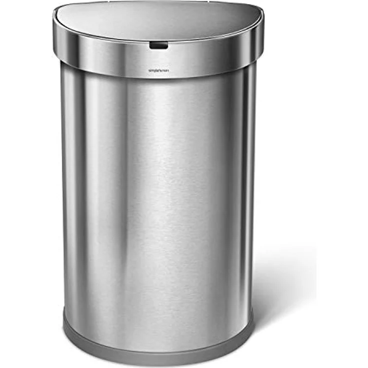 Simplehuman 45L halb-runder Sensormülleimer, gebürstet – Bild 3
