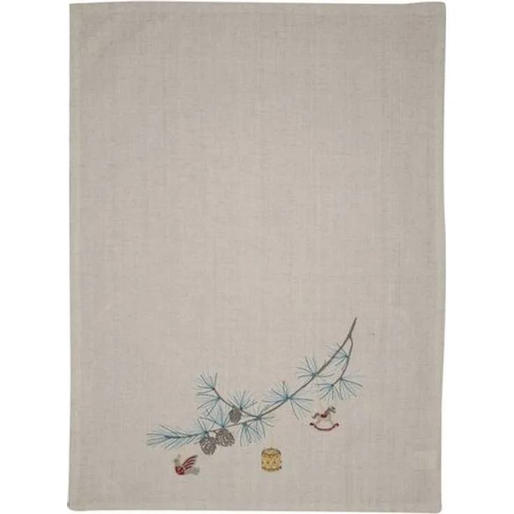 Greengate Geschirrtuch Xmas Geschirrtuch bedruckt pale grey 70x50cm – Bild 3