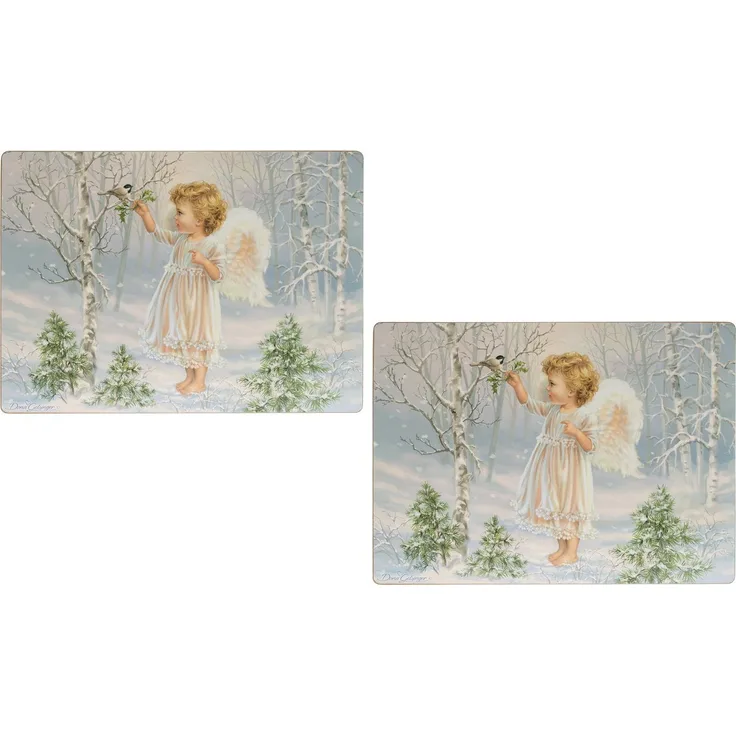 Myflair Möbel & Accessoires Platzset Winterengel, Weihnachtsdeko, (Set, 4-St)