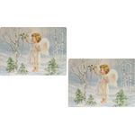 Myflair Möbel & Accessoires Platzset Winterengel, Weihnachtsdeko, (Set, 4-St)