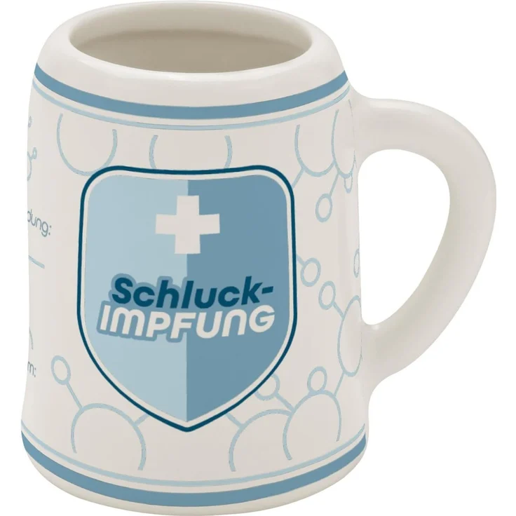 Schnapskrug Schnapsglas Stamper Keramik Sheepworld SCHLUCKIMPFUNG 73842 – Bild 1
