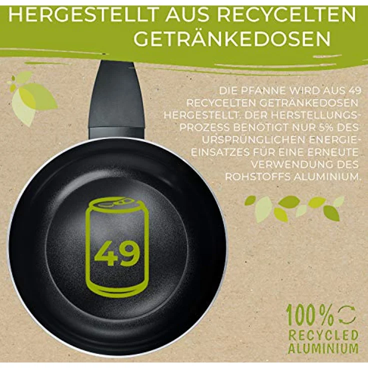 Berndes b. green Bratpfanne, Brat Pfanne, Stielpfanne, Induktion, Aluminium, Ø 30 cm, 0005440130 – Bild 3