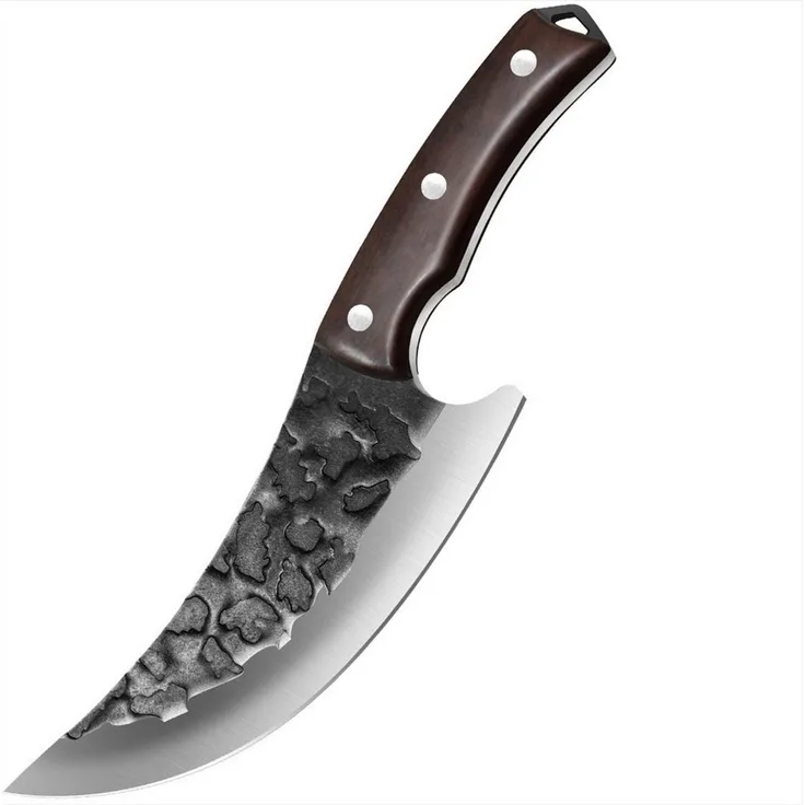 KingLux Ausbeinmesser Handgeschmiedete Hackmesser Küchenmesser Wikinger Messer