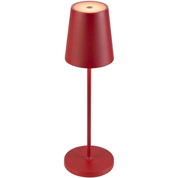 SLV VINOLINA TWO, Tischleuchte, Akku, IP65, 2200/2700/3000K, TOUCH, rot - Ambiente- Tisch- und Standleuchten – Bild 1