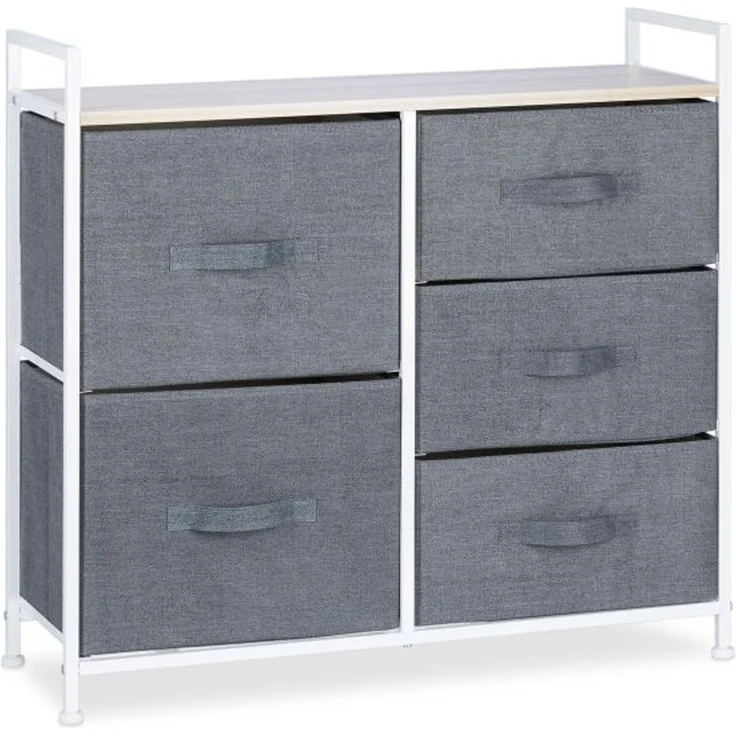 Relaxdays Regalsystem verschiedene Varianten grau – Bild 9