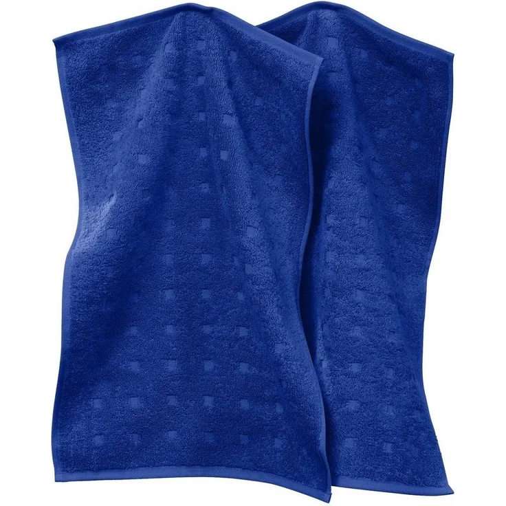 Möve Gästehandtuch Gästetuch 2er-Pack "Quadretti", Frottier (2-St), Walk-Frottier Uni – Bild 4