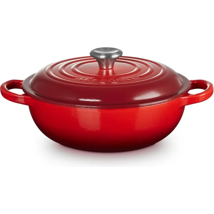 Le Creuset Stew Pot Rund Signature 22 cm schwarz - Schwarz - 20 bis 24 cm