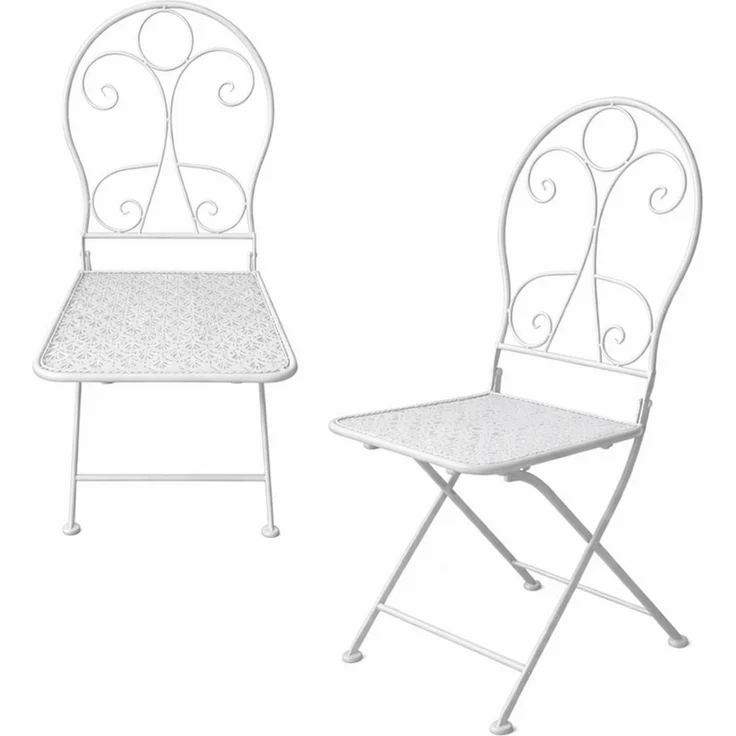 HTI-Living Gartenstuhl Gartenstuhl 2er-Set Solea Weiß (Set, 2 St) – Bild 2