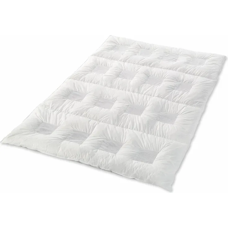 Climabalance Comfort Medium Zudecke, Baumwolle, Weiß, 155x220 cm