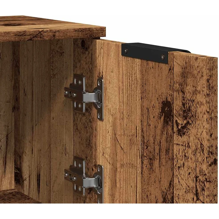 vidaXL Sideboard Altholz-Optik 30x30x70 cm Holzwerkstoff 856959 – Bild 8