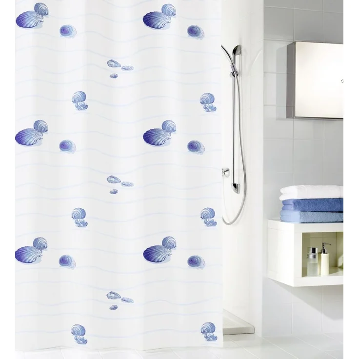 Kleine Wolke Duschvorhang Miami blau, 180 x 200 cm – Bild 2