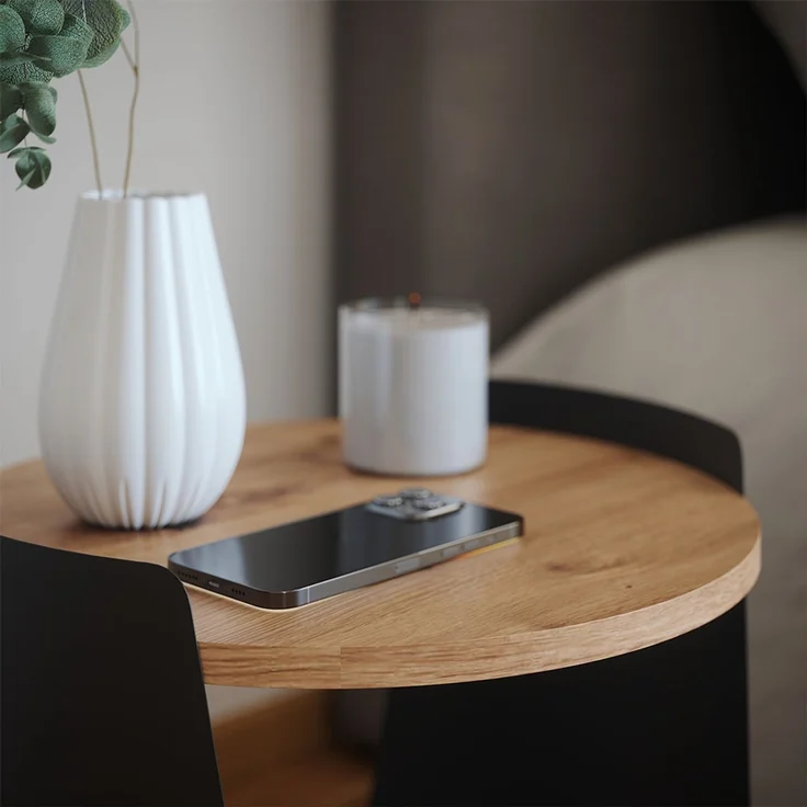 Couchtisch Eiche 40x40 cm Vicco – Bild 4