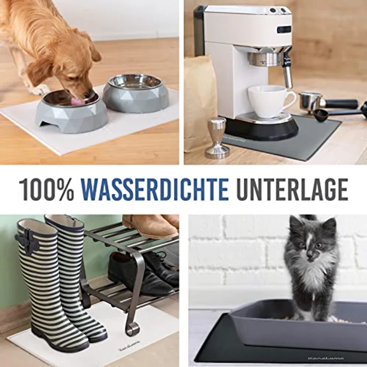 KaraLuna Futternapf Napfunterlage aus Silikon I Futtermatte Hundenapf Unterlage Katzennapf, Silikon-Napfunterlage – Bild 4