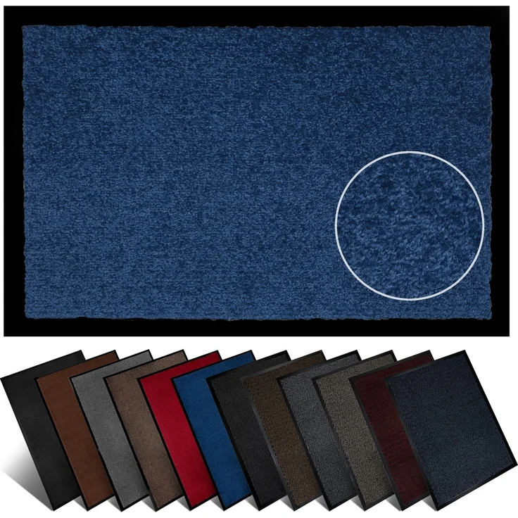 Furni24 Fußmatte - Blau, 40 x 60 cm – Bild 1