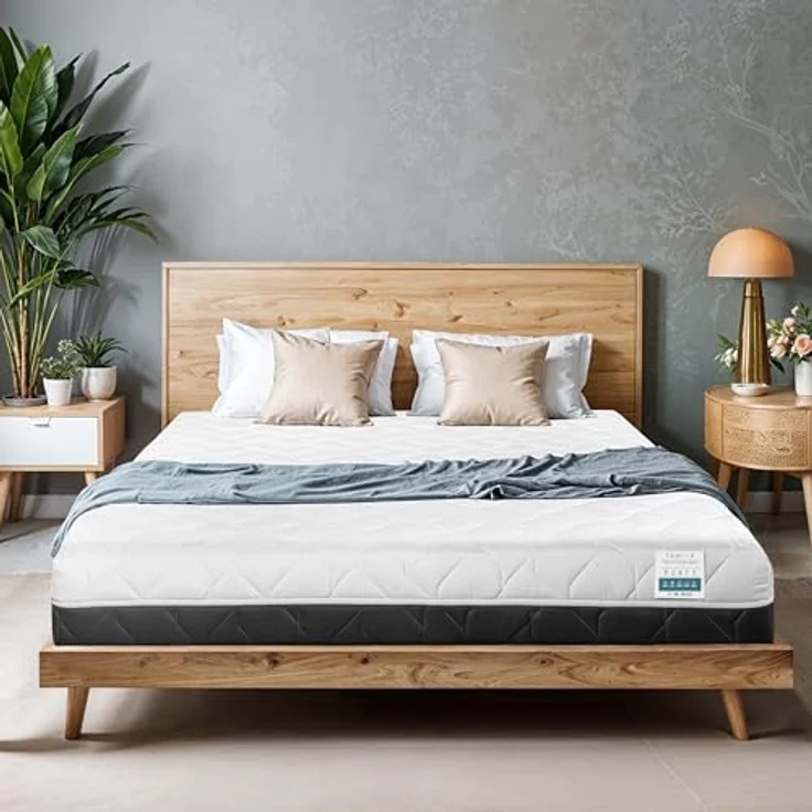 TANHK Wave Flow Smart Comfort Memory Foam Matratze | orthopädische Unterstützung mit Kaltluftzirkulationstechnologie | hypoallergener und atmungsaktiver Stoff | Made in Italy | 135x190 cm – Bild 2