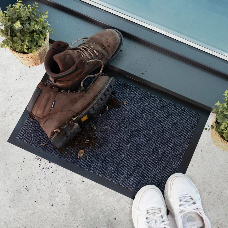 Furni24 Fußmatte - Blau-Schwarz, 40 x 60 cm – Bild 8
