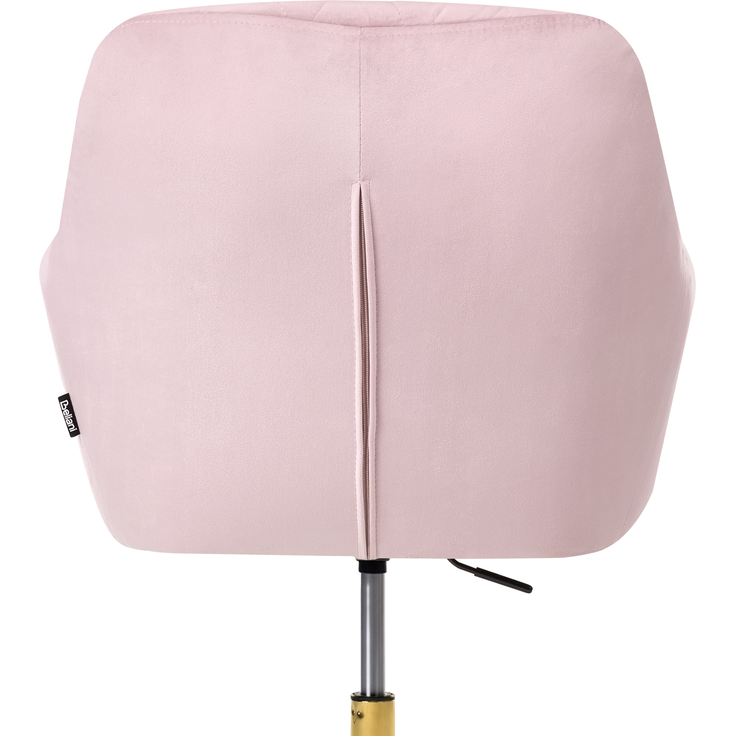 Schreibtischstuhl LELORIA Samtstoff Pastellrosa – Bild 6