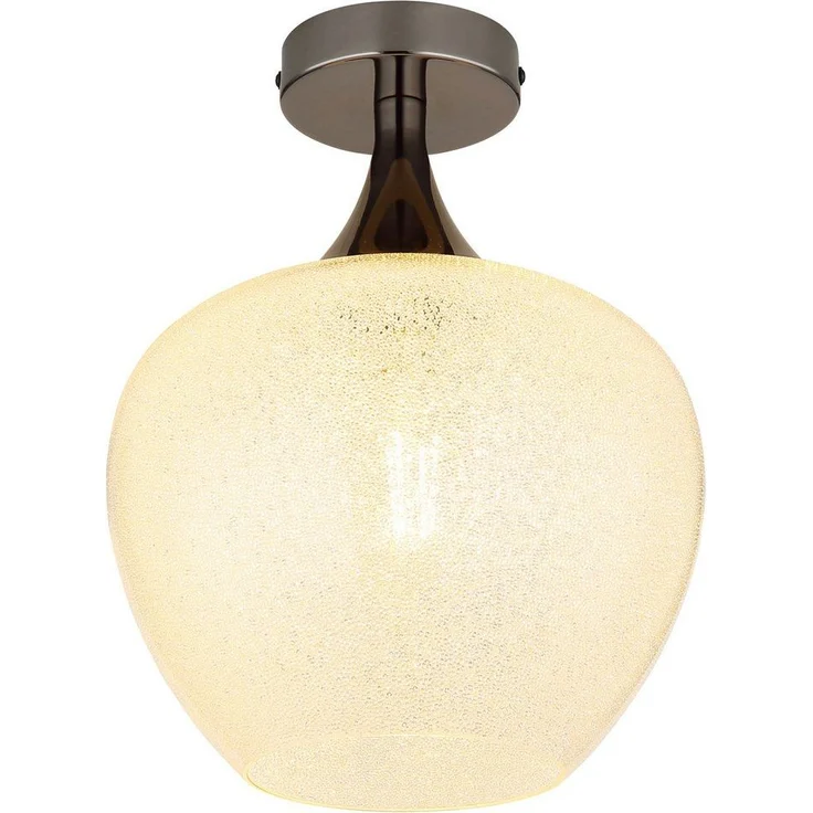 GLOBO LIGHTING Deckenleuchte MAXY, ohne Leuchtmittel, Deckenlampe/schwarz-chrom/Glas klar/Acrylkristalle – Bild 5