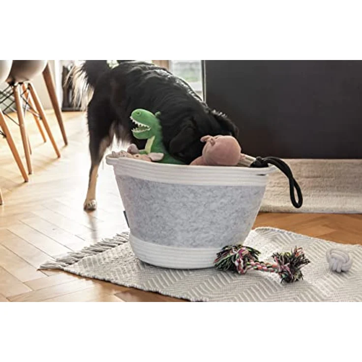 WENKO Badematte Gata, nachhaltige Badezimmermatte aus 100% Polyester mit Zickzack-Muster, grau/weiß, 50 x 80 cm – Bild 9