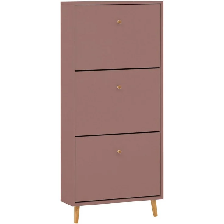 Schildmeyer Bjarne Schuhschrank 160905, Mauve, 59,8 x 19,5 x 131 cm, platzsparend durch geringe Tiefe – Bild 1