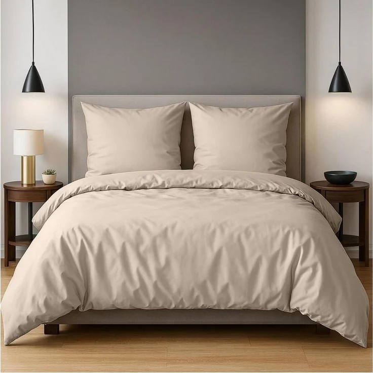 TRAUMSCHLAF Bettwäsche Pure, Mako Satin, 2 teilig, hochwertige Satin Bettwäsche – Bild 4